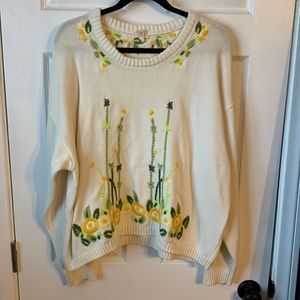 Anthropology Tiny XL Spring Sweater